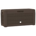 vidaXL Záhradný úložný box hnedý 119x48x60 cm polypropylénový