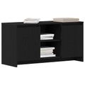 vidaXL TV skrinka 102 x 37,5 x 52,5 cm Čierny dub Kompozitné drevo