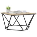 vidaXL Konferenčný stolík Sonoma dub 80 x 80 x 45 cm