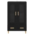 vidaXL Highboard Čierny dub 70 x 31 x 115 cm Kompozitné drevo