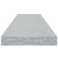 vidaXL Plávajúca nástenná polica betónovo-sivá 90x23,5x3,8 cm MDF