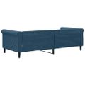 vidaXL Denná posteľ modrá 80x200 cm zamat