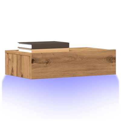 vidaXL TV skrinka s LED svetlami 2 ks dub artisan 60x35x15,5 cm