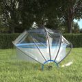 vidaXL Bazénová kupola okrúhla 376x188 cm PVC