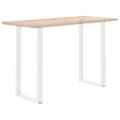 vidaXL Nohy barového stola v tvare U, 2 ks, biele, 60 x (110-111) cm, oceľové