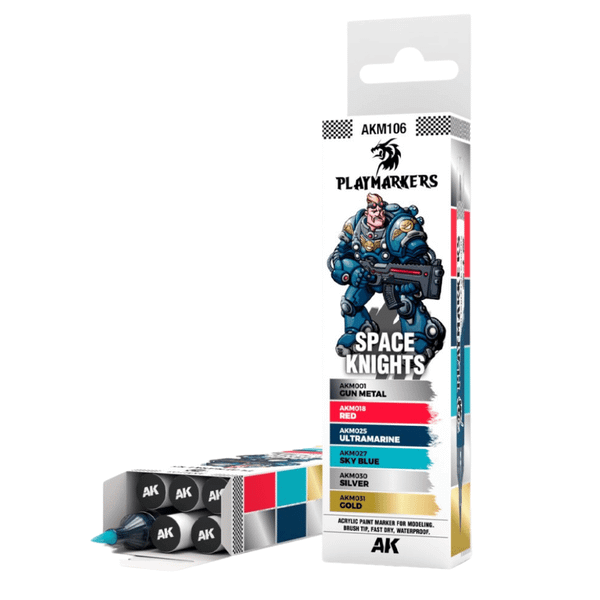 AK Interactive: Playmarkers Set - Space Knights (6 farieb)