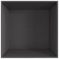 vidaXL Ohnivá misa Čierna 80 x 80 x 40 cm Poveternostne odolná oceľ