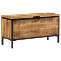 vidaXL Úložný box 82x30x43 cm masívny surový mangovník
