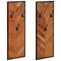 vidaXL Vešiaky na kabáty 2 ks 35x1x90 cm Masívna akácia