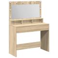 vidaXL Toaletný stolík Sonoma dub 100 x 41 x 135 cm Kompozitné drevo