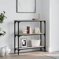 vidaXL Konzolový stolík sivý sonoma 75x22,5x75 cm kompozitné drevo