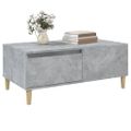 vidaXL Konferenčný stolík betónový sivý 90x50x36,5 cm spracované drevo