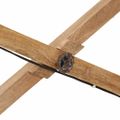 vidaXL Stropná lampa 25 W šmuhovaná modrá 29x18x85 cm E27