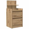 vidaXL Nočné skrinky s 2 zásuvkami 2 ks dub artisan 38x34x80 cm