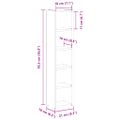 vidaXL Skrinky na CD 2 ks, biele 21x16x93,5 cm, kompozitné drevo