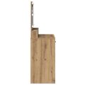 vidaXL Toaletný stolík Remeselný dub 79 x 41 x 135 cm Kompozitné drevo
