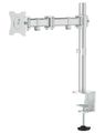Neomounts Select NM-D135SILVER/Držák displeje/na stůl/10-30"/svorka+průchodka/VESA 100X100/nosn. 8kg/stříbrný Držák, VESA, stolní, pro plochý monitor, úhloprícka 10"-30", náklon 90°, otácení 180°, rotace 360°, nosnost 8kg, stríbrný
