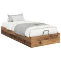vidaXL Otomanový posteľný rám Staré drevo 203 x 100 x 25 cm