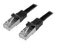 Category 6 - 26AWG (N6SPAT5MBK) - Patch kabel - RJ-45 (M) do RJ-45 (M) - SFTP - CAT 6 - lisovaný, prevedenie bez hrbolčekov - čierna