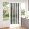 vidaXL Záves proti hmyzu z chenille Šedá a čierna 90 x 200 cm 100% PP
