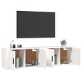 vidaXL Nástenné TV skrinky 2 ks biele 80x34,5x40 cm