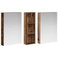 vidaXL Set kabinetov do kúpeľne 3 ks 100 x 10,5 x 60,5 cm