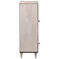 vidaXL Highboard 60 x 33 x 100 cm Masívne mango drevo Bielená biela