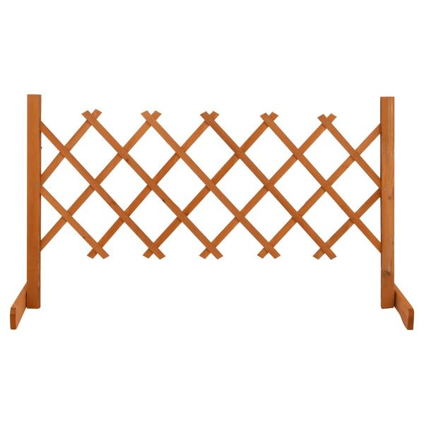 vidaXL Záhradný mriežkový plot oranžový 120x60 cm masívne jedľové drevo
