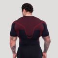 Bezšvové tričko OG1 Black/Red - GymBeam, veľkosť M