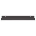 vidaXL Závesná polica 2 ks Čierny 40 x 17,5 x 2,5 cm Oceľ