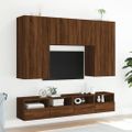 vidaXL TV nástenné skrinky 2 ks hnedý dub 80x30x30cm kompozitné drevo