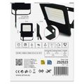 LED reflektor VISIO čierny, 20W neutrálna biela