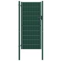 vidaXL Plotová brána PVC a oceľ 100x204 cm zelená