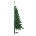 vidaXL Umelý predsvietený vianočný stromček Zelená 120 cm PVC