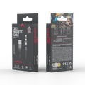 Maxlife MXUC-02 magnetický kábel USB - Lightning + USB-C + microUSB 1,0 m 2A čierny nylon