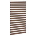 vidaXL Zebra roleta hnedá 130x200 cm šírka látky 125,9 cm polyester