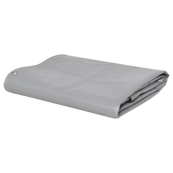 vidaXL Celta 650 g/m², 4x5 m, sivá
