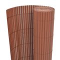 vidaXL Obojstranný záhradný plot 90x400 cm hnedý