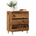 vidaXL Komoda staré drevo 60x35x70 cm spracované drevo