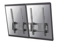 Držiak - pre 2 LCD displeje - čierna - veľkosť obrazovky: 40"-52" - montáž na stenu