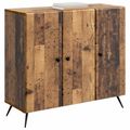 vidaXL Servírovacia skriňa Staré drevo 89 x 34,5 x 80 cm