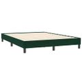 vidaXL Rám postele bez matraca Tmavo zelená 140x210 cm Zamat
