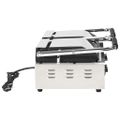 vidaXL Panini gril s dvojitým drážkovaním 3600 W 57x30,5x20 cm