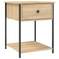 vidaXL Nočné stolíky 2 ks dub sonoma 44x45x58 cm kompozitné drevo
