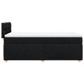 vidaXL Posteľný rám boxspring s matracom čierny 90x200 cm látka