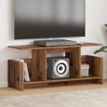 vidaXL TV stolík 102 x 35 x 45 cm Staré drevo Kompozitné drevo
