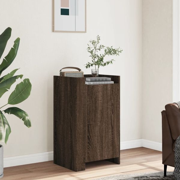 vidaXL Komoda hnedý dub 45x35x75 cm kompozitné drevo