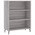 vidaXL Vysoká skrinka sivá sonoma 69,5x32,5x180 cm kompozitné drevo