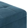 vidaXL Ottoman s Úložným Priestorom Modrá 60 x 60 x 45 cm Zamat