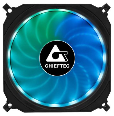 CHIEFTEC sada ventilátorov Tornado / 3x 120mm fan / RGB LED / RGB ovládač / Dálkové ovládanie / ultratichý 16 dBa Ventilátor, 120mm, RGB podsvietenie, ultratichý 16dBa, RGB ovládač, dálkové ovládanie, sada 3 ks